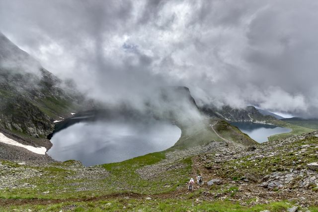 pahalgam in winter is so cold that lakes get frozen.