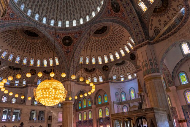 best architectural designs inside Kocatepe Mosque