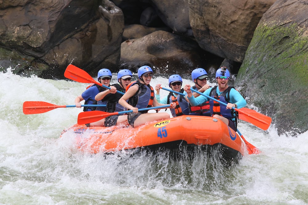 Exciting river rafting in Malaysia