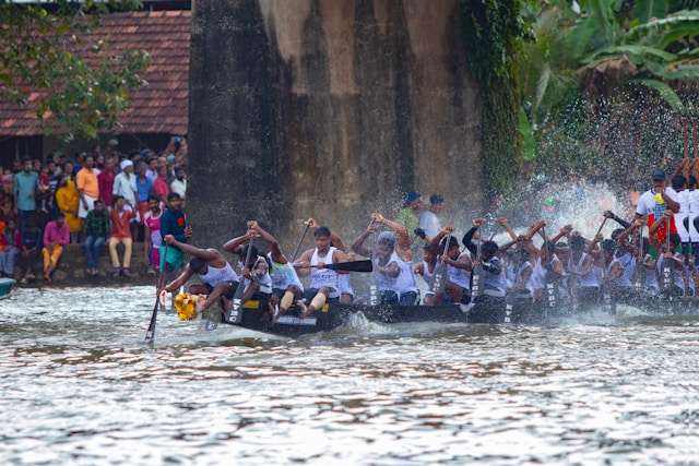 Vallam Kali is a traditional boat race in Kerala, India. 