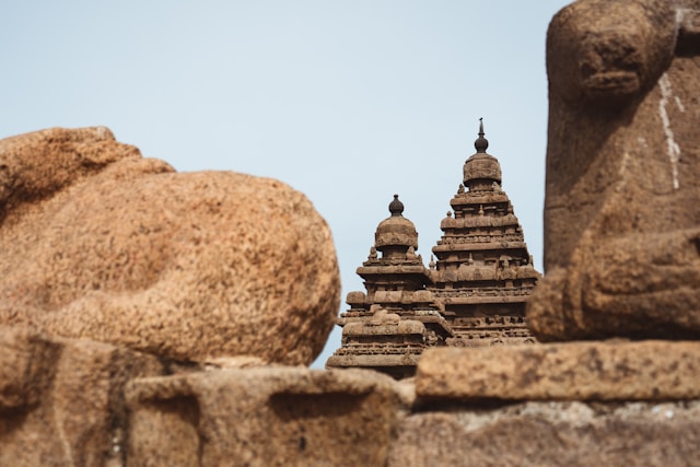 Beautiful architectural work by the Pallavas