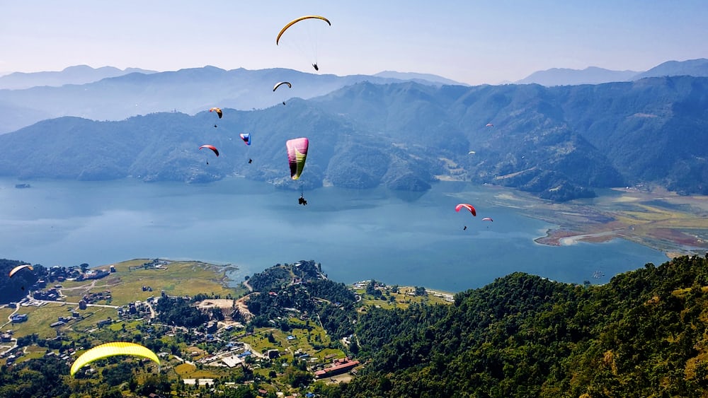 Paragliding is liberating and thrilling experience.