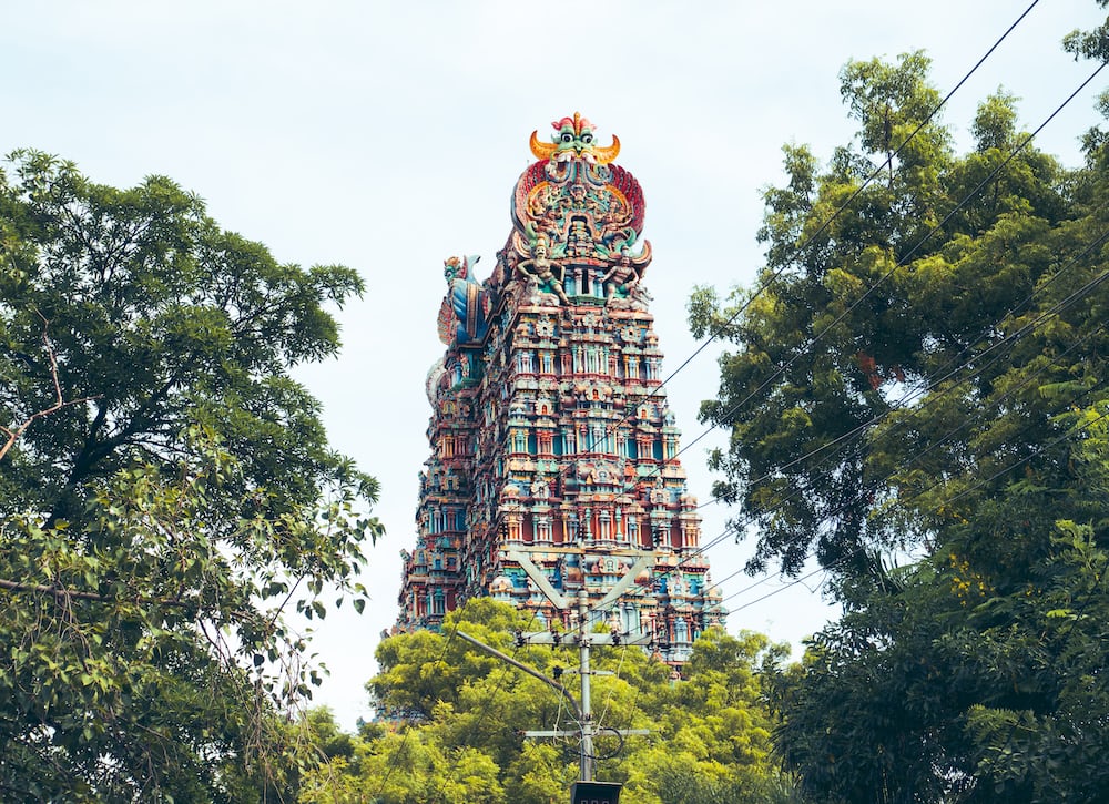 Meenakshi Amman Temple is one of the most popular spots in Madurai.