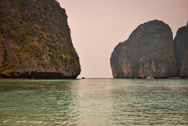 Sunset at Maya Bay