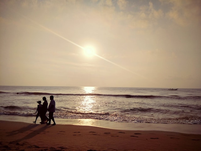 marina beach attracts a lot of tourists