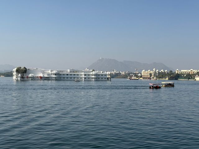 Picturesque views and immaculate crystal clear blue waters of the lake.