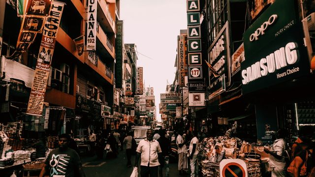 Colorful Street At Commercial Street