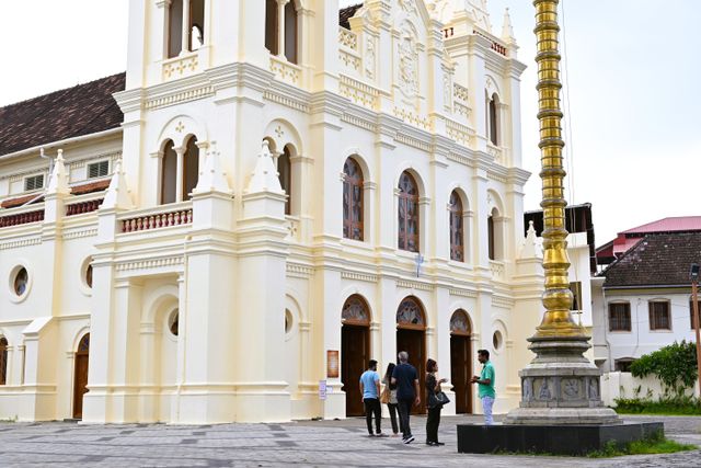 double-storied Portuguese architectural marvel