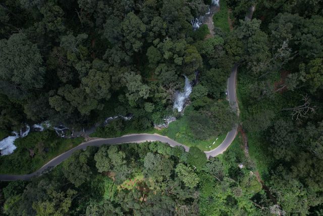 Hairpin bends of Wayanad, Kerala.