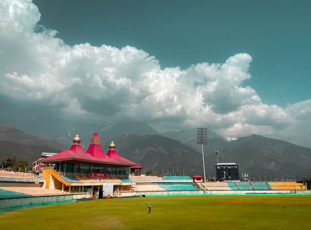weather in dharamshala at the stadium is very cool.