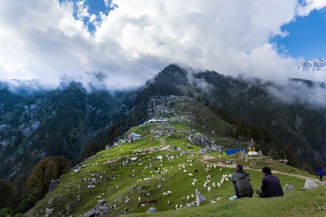 this location of dharamshala gives amazing views of the valley