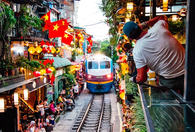 train street hanoi is a top attraction