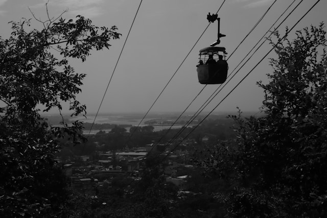 beautiful auli ropeway ride