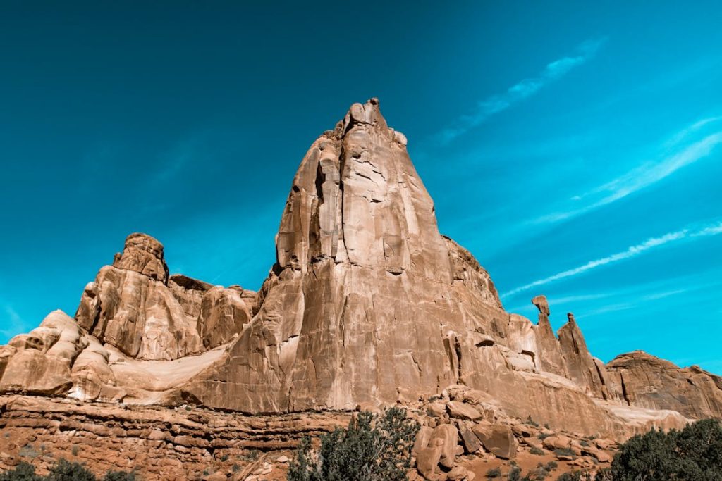 Rock-formation-in-a-national-park-Utah-USA
