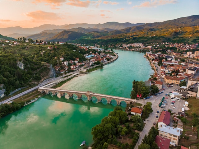 Visegrad view from above.