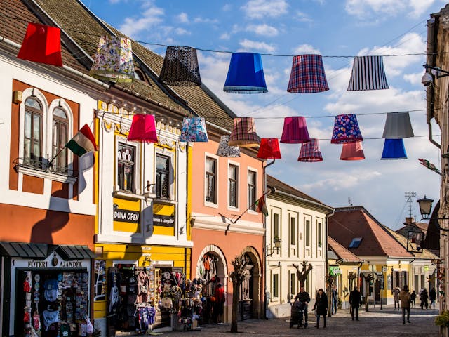 stone-clad lanes and old Magyar houses in baroque architecture.