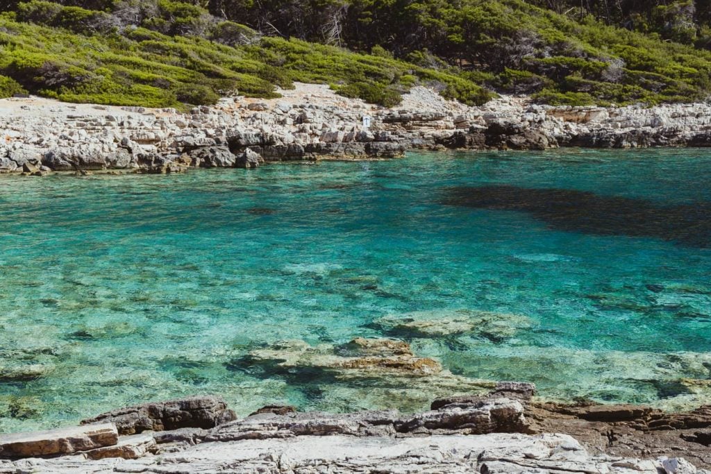 peaceful and largely untouched island with saltwater lakes