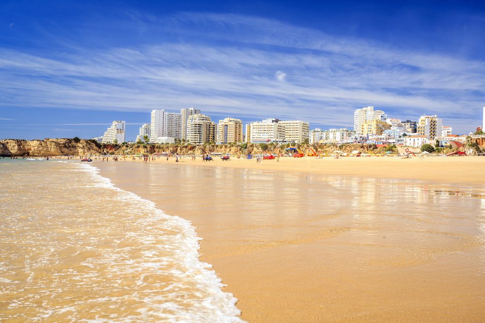 one of the liveliest and most famous beaches in Algarve.