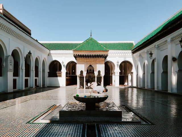 Al Quaraouiyine was built in 859 CE by Fatima al-Fihri.