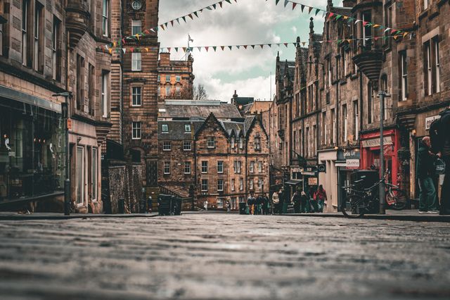 coastal city known for its grey stone architecture