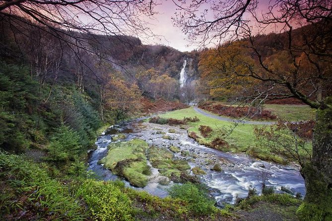 breathtaking waterfall in the Wicklow Mountains.