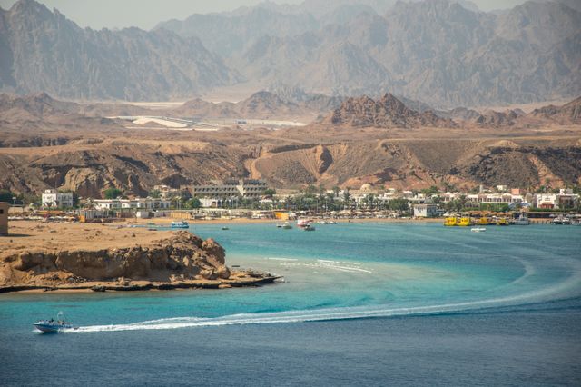 Naama Bay is the heart of Sharm El Sheikh is one of Egypt's best beaches. 
