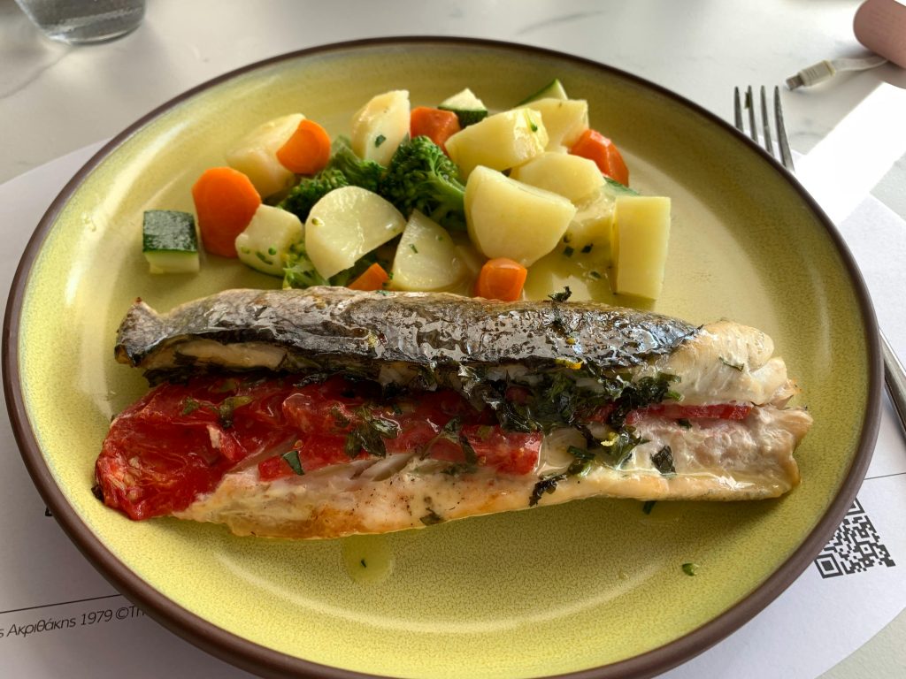 tasty freshly grilled sardines