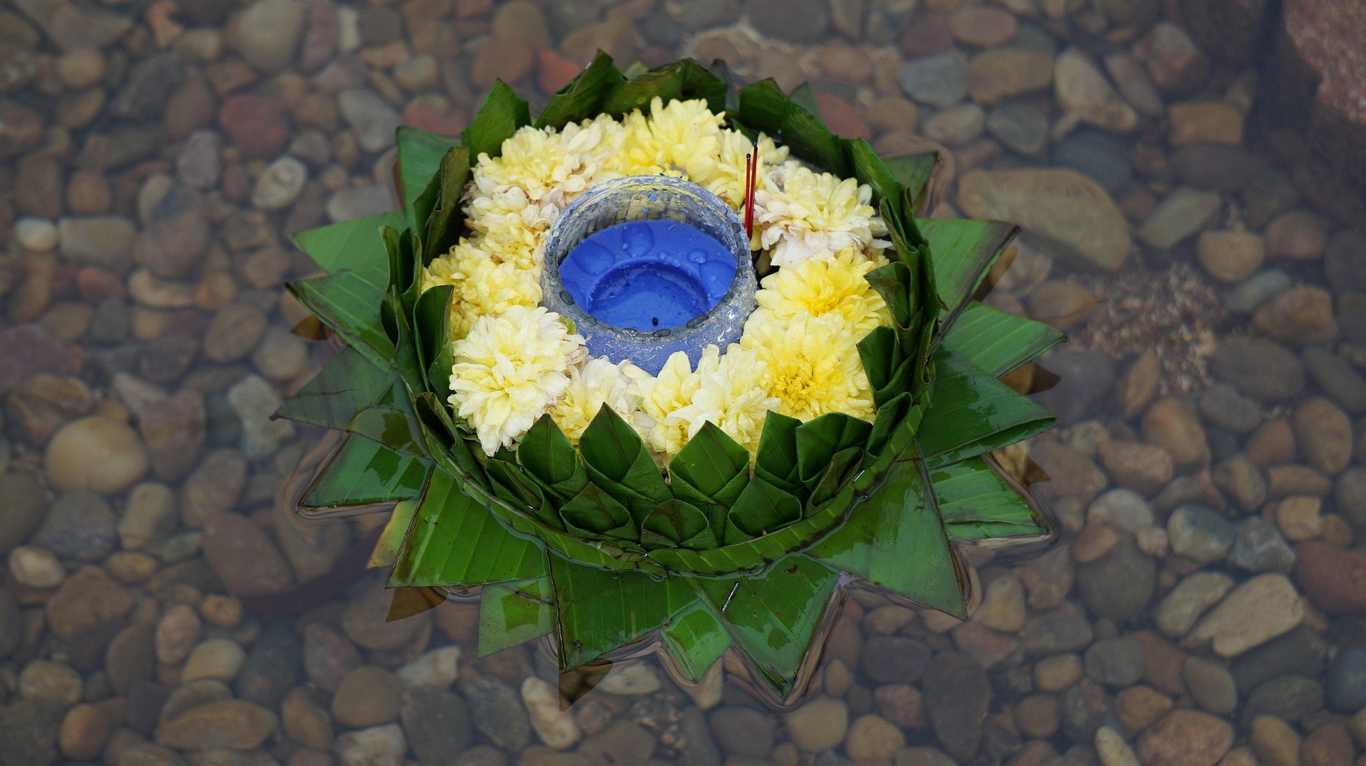 flower decoration and incense stick