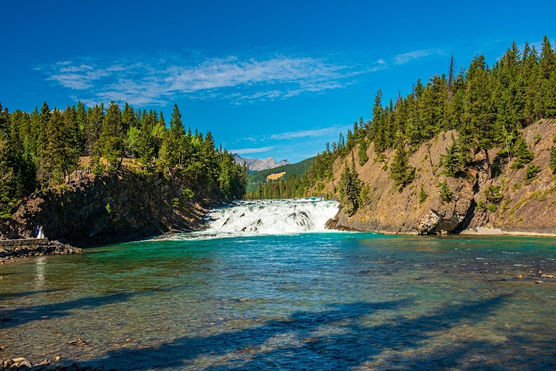 waterfall in banff canada