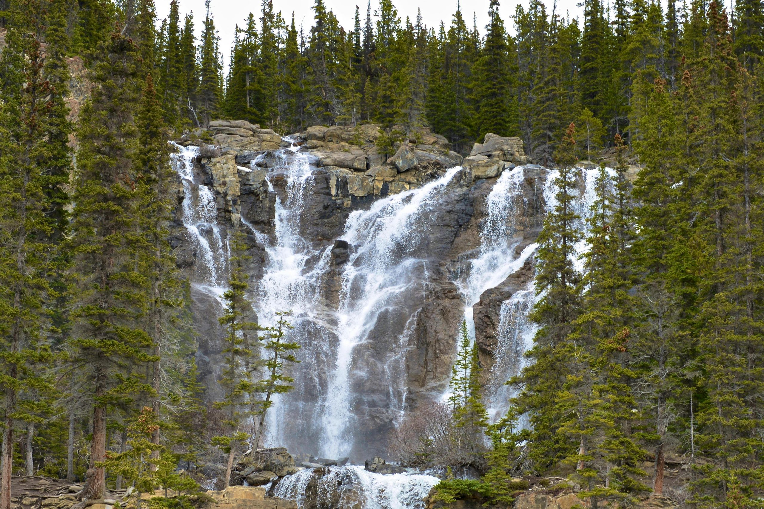 waterfall in banff canada